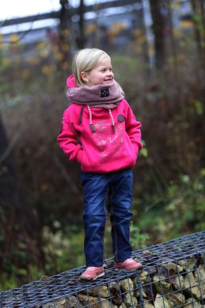 Hoodie prachtpaard roze