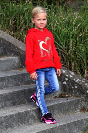 Hoodie love rood