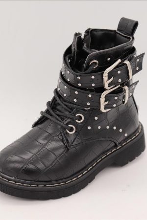 Buckle boots crocolook veter