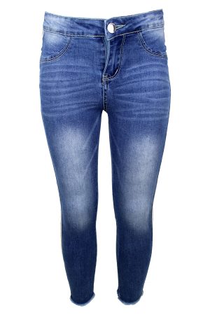 Broekje jeans lichtblauw roze