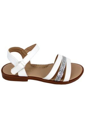 Sandalen glitter wit