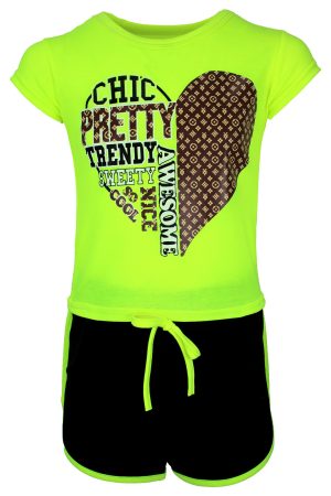 Setje Cool neon geel