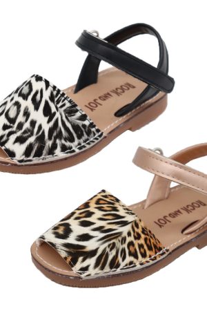 Sandalen Leopard wit