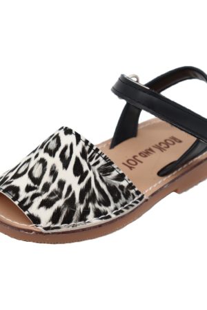 Sandalen Leopard wit