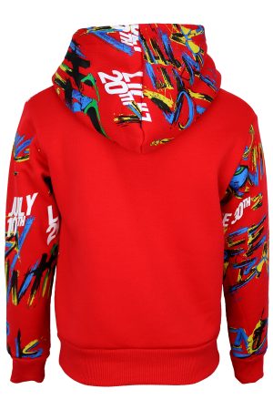 Hoodie Coloury rood