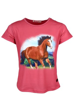 Shirtje paard roze