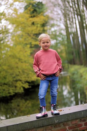 Topje pailletjes roze