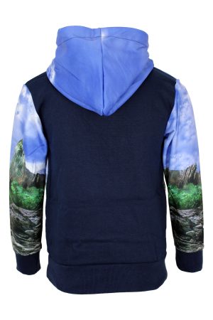 Hoodie Dino blauw