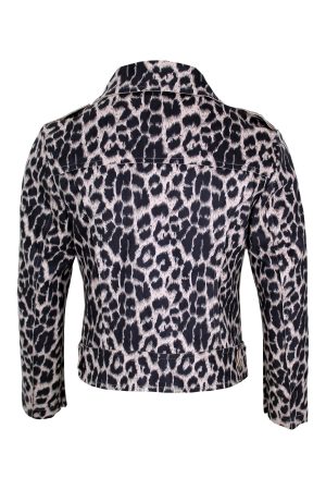 Suede jasje panter