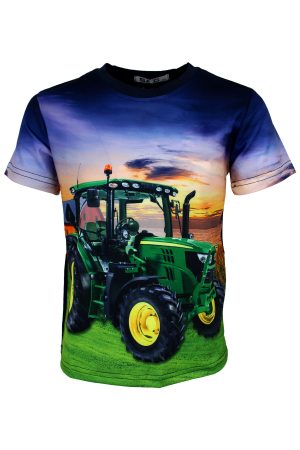 Shirtje tractor blauw