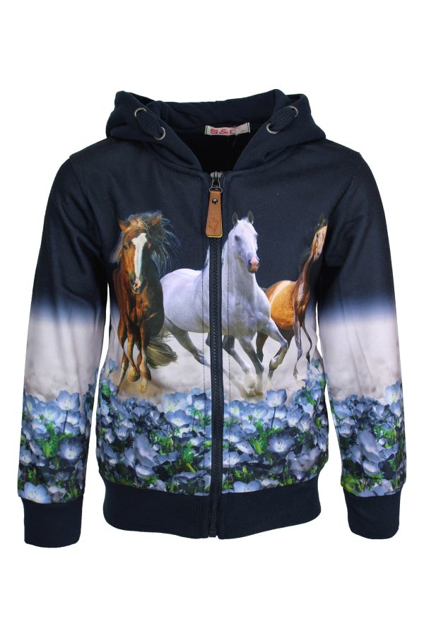 Shirtje Wildhorse diamant blauw