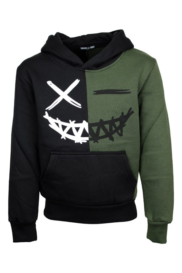 Hoodie Smile groen