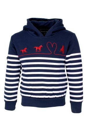 Hoodie Galopaard blauw