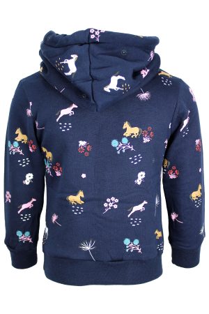 Hoodie horses blauw