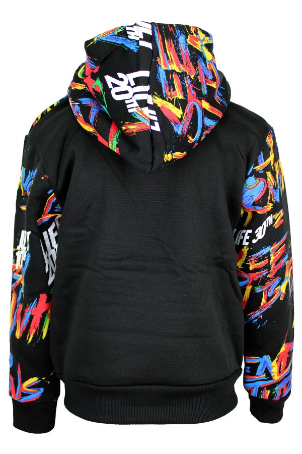 Hoodie Coloury zwart