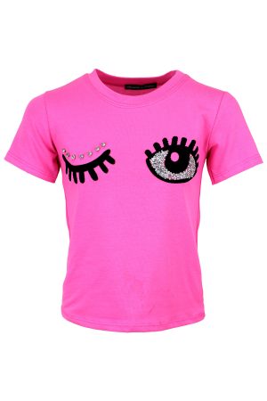 Shirtje Knipoog pink