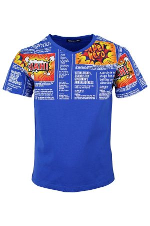 Shirtje strip blauw