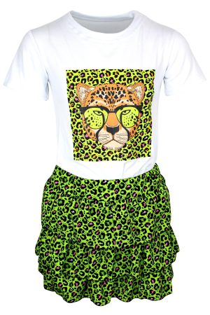 Setje Queen Leopard groen